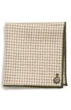 Men's Armstrong & Wilson Houndstooth Wool Pocket Square