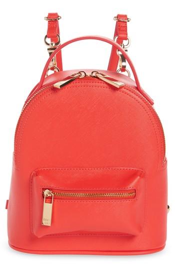 Deux Lux Annabelle Mini Faux Leather Backpack - Coral