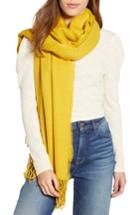 Women's Trouve Solid Scarf, Size - Yellow
