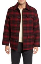 Men's Cole Haan Hunter Jack Wool Blend Shirt Jacket - Red