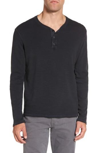 Men's Ag Anders Long Sleeve Henley - Black