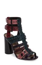Women's Donald J Pliner Bindy Column Heel Cage Sandal .5 M - Pink