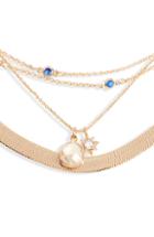 Women's Treasure & Bond Layered Charm & Snake Chain Necklace