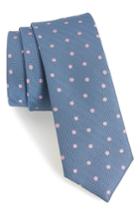 Men's The Tie Bar Jackson Dot Silk Tie, Size - Blue