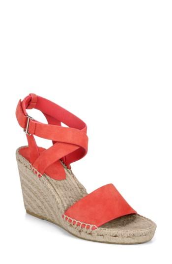 Women's Via Spiga Nevada Espadrille Wedge Sandal M - Red