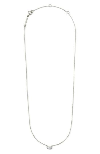 Women's Kendra Scott Marisa Diamond & White Gold Pendant Necklace