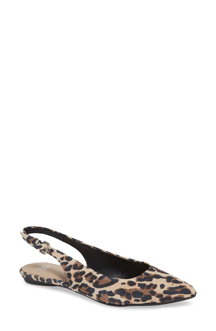 Women's Bp. Sandra Slingback Flat M - Brown