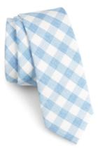 Men's 1901 Larkin Check Cotton Tie, Size - Blue