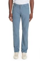 Men's Canali Stretch Cotton & Silk Five Pocket Trousers Eu - Blue