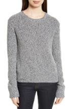 Women's Theory Rib Cuff Marled Sweater, Size - Grey