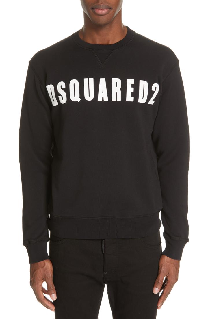 Men's Dsquared2 Logo Sweatshirt - Black