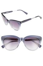Women's Derek Lam 'lenox' 53mm Cat Eye Sunglasses - Plum Gradient