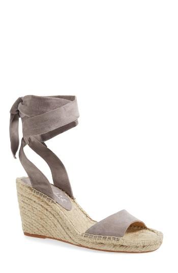 Women's Splendid Joelle Ankle Tie Espadrille .5 M - Grey