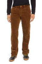 Men's Brixton Fleet Rigid Chino Corduroy Pants - Brown