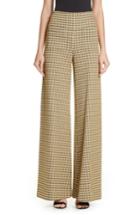 Women's Hellessy Luc Houndstooth Wide Leg Pants - Yellow