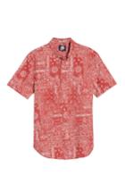 Men's Reyn Spooner Aloha Bandana Fit Sport Shirt, Size X-large - Red