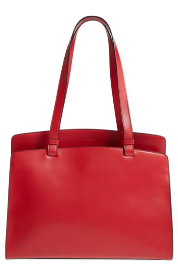 Lodis Los Angeles Audrey Under Lock & Key - Jana Rfid Leather Tote - Red