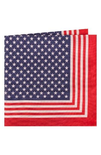 Men's Ted Baker London Stars & Stripes Cotton & Silk Pocket Square
