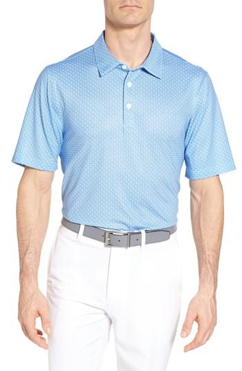 Men's Cutter & Buck Diamond Print Drytec Polo