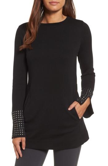 Women's Nic+zoe Stud Cuff Top - Black