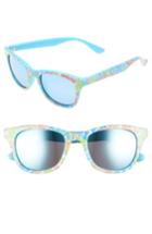 Women's Lilly Pulitzer Maddie 52mm Polarized Mirrored Sunglasses - Blue