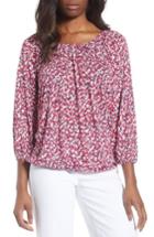 Women's Michael Michael Kors Collage Floral Print Peasant Top - Pink