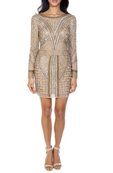 Women's Lace & Beads Hyacinth Sparkle Minidress