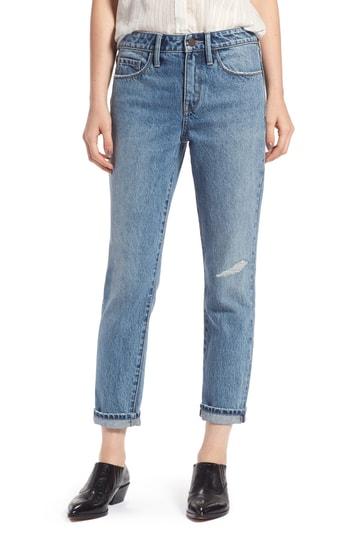 Women's Treasure & Bond Grant High Waist Ankle Boyfriend Jeans - Blue