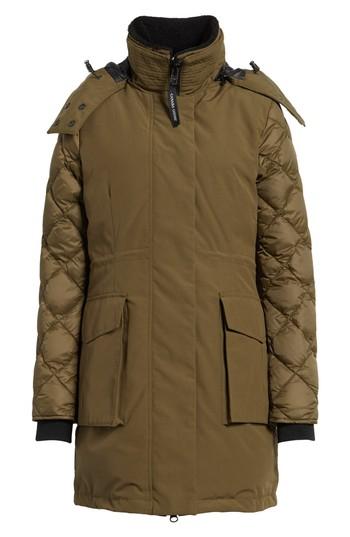 Women's Canada Goose Elwin Power Fill Down Jacket (0) - Green