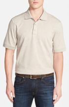 Men's Nordstrom Men's Shop Regular Fit Interlock Knit Polo, Size - Beige