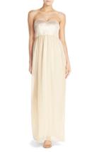 Women's Paper Crown By Lauren Conrad 'breanna' Lace Bodice Crepe Gown - Metallic