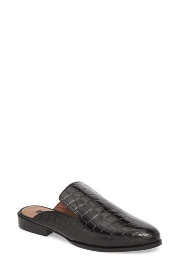 Women's Topshop Kingdom Slide Mule .5us / 37eu - Black