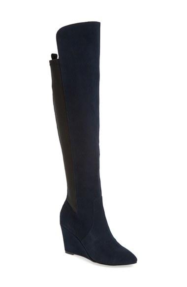 Women's Charles By Charles David 'edie' Over The Knee Boot M - Blue
