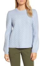 Women's Nordstrom Signature Cable Cashmere Sweater - Blue