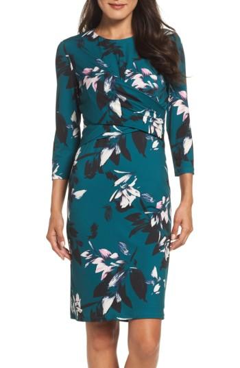 Women's Eliza J Jersey Sheath Dress - Green