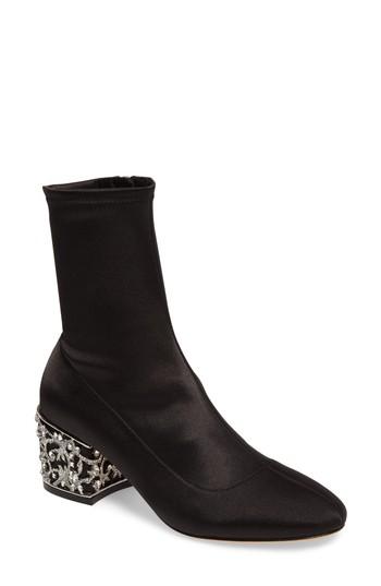 Women's Badgley Mischka Martine Statement Heel Sock Bootie