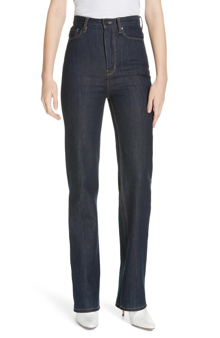 Women's La Vie Rebecca Taylor Mireille High Waist Bootcut Jeans - Blue