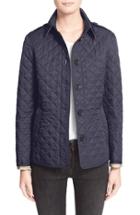 Women's Burberry Ashurst Quilted Jacket - Blue