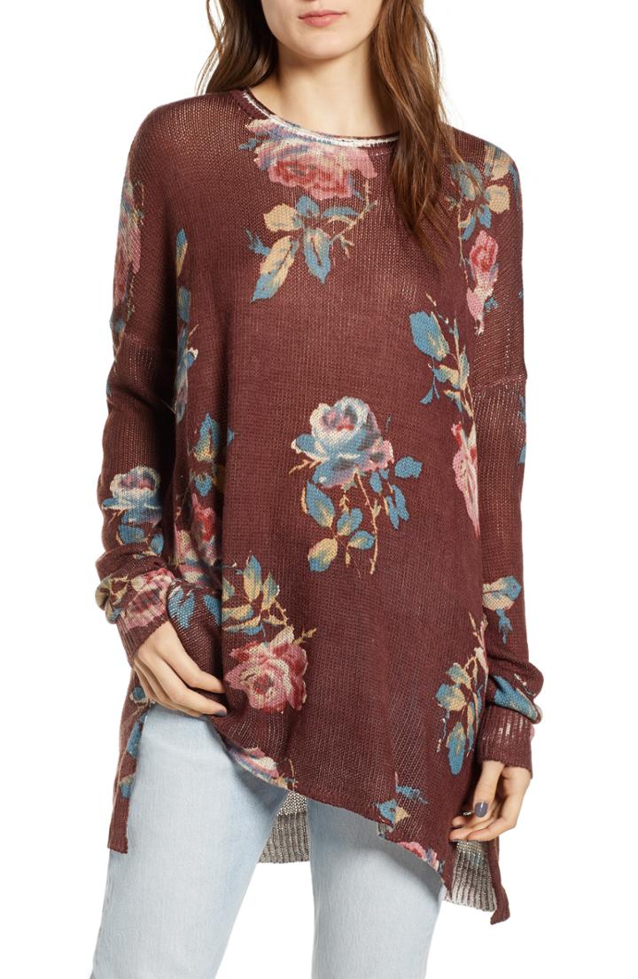 Women's Caslon Long Sleeve Chenille Cardigan