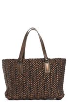 Bottega Veneta Lido Tricolor Metallic Leather Tote -