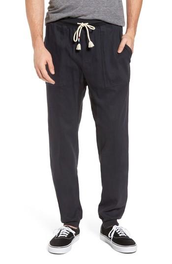 Men's Sol Angeles Essential Twill Jogger Pants - Black