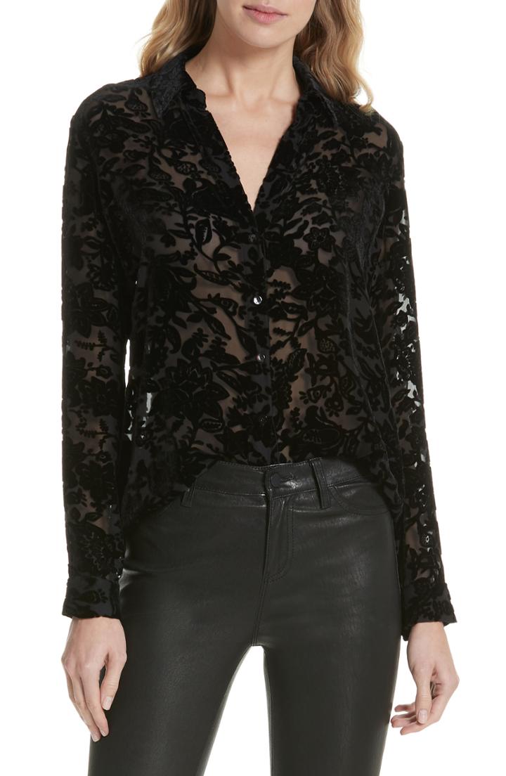 Women's L'agence Nina Devore Blouse