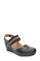 Women's Aetrex 'olivia' Mary Jane Slingback Wedge Eu - Blue