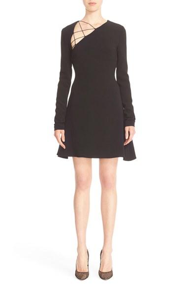 Women's Cushnie Et Ochs Stretch Cady Fit & Flare Dress