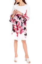 Women's Wallis Pink Posie Flare Sleeve Tunic Dress