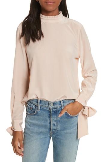 Women's Equipment Aurora Tie Sleeve Blouse - Beige