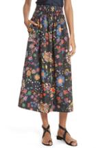 Women's Tibi Print Tech Floral Skirt