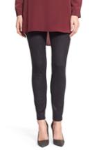 Women's Two By Vince Camuto Faux Suede & Ponte Leggings - Black