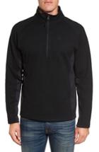 Men's Spyder Outbound Quarter Zip Knit Pullover, Size - Black