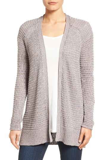 Women's Caslon Textured Cardigan - Grey